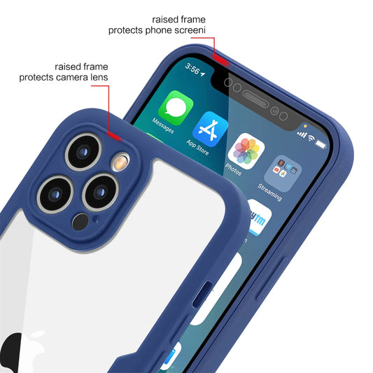 Shockproof 360 Clear Phone Case for iPhone 13 12 11 Pro Max X XS XR 7 8 Plus Cover Camera Lens Screen Full Protection