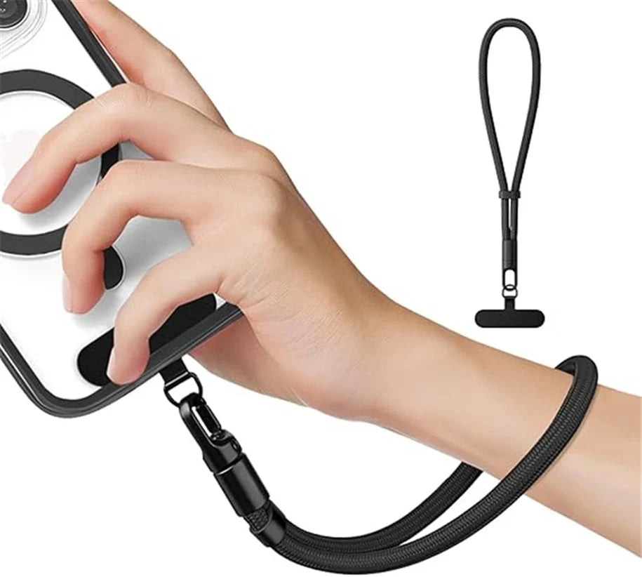 Universal Minimalist Crossbody Phone Lanyard with Adjustable Wrist Strap | Drop-Proof Design & Tether Tabs for All Mobile Phones