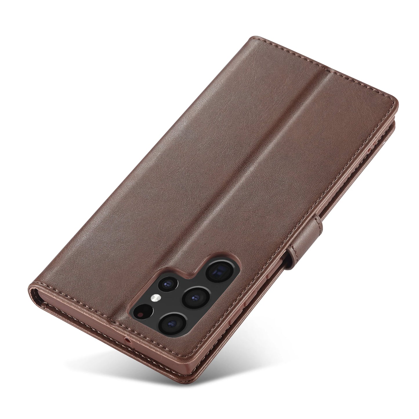 Leather Wallet Case For Samsung Galaxy S25 S24 S23 S22 Ultra S21 S20 FE S10 S9 Plus Note20 10 Plus Business Flip Card Cover