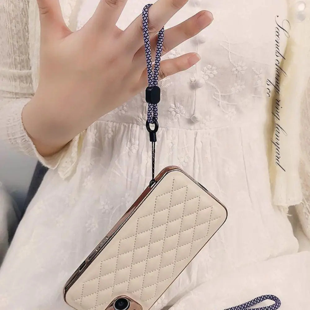 Colorful Hand-Woven Phone Lanyard | Adjustable Detachable Neck & Wrist Strap, Anti-Lost Hanging Chain for All Mobile Phones