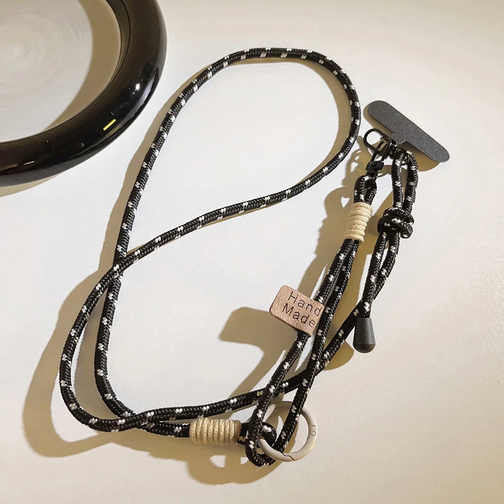 Handwoven Crossbody Phone Lanyard – Durable Anti-Loss Strap