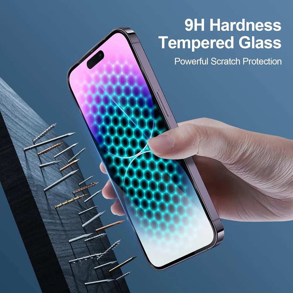 HD Tempered Glass Screen & Camera Lens Protector – iPhone 11–17 Series