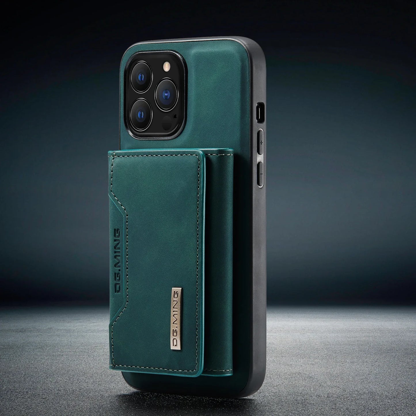 2 In 1 Detachable Magnetic Leather Case for IPhone 16 17 Pro Max 15 Wallet Cover Cards Holder Pocket