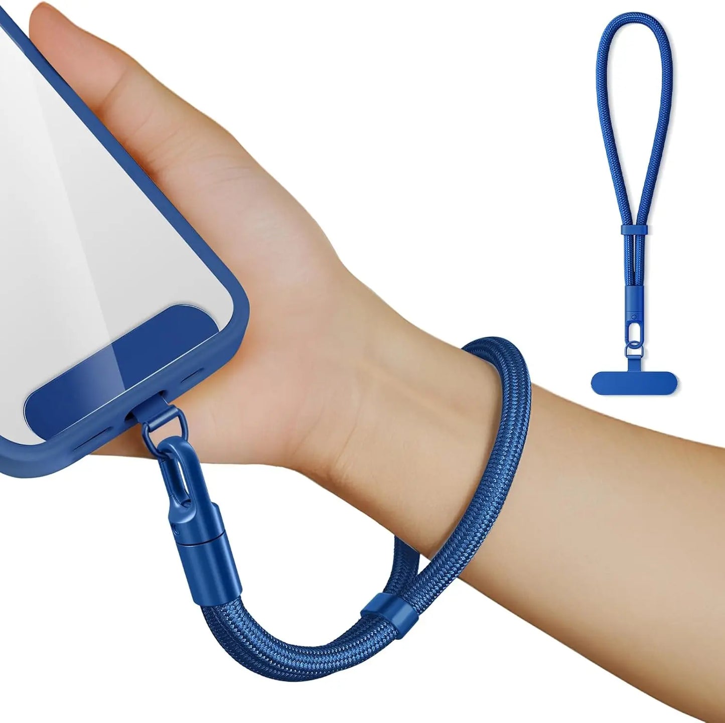 Universal Minimalist Crossbody Phone Lanyard with Adjustable Wrist Strap | Drop-Proof Design & Tether Tabs for All Mobile Phones