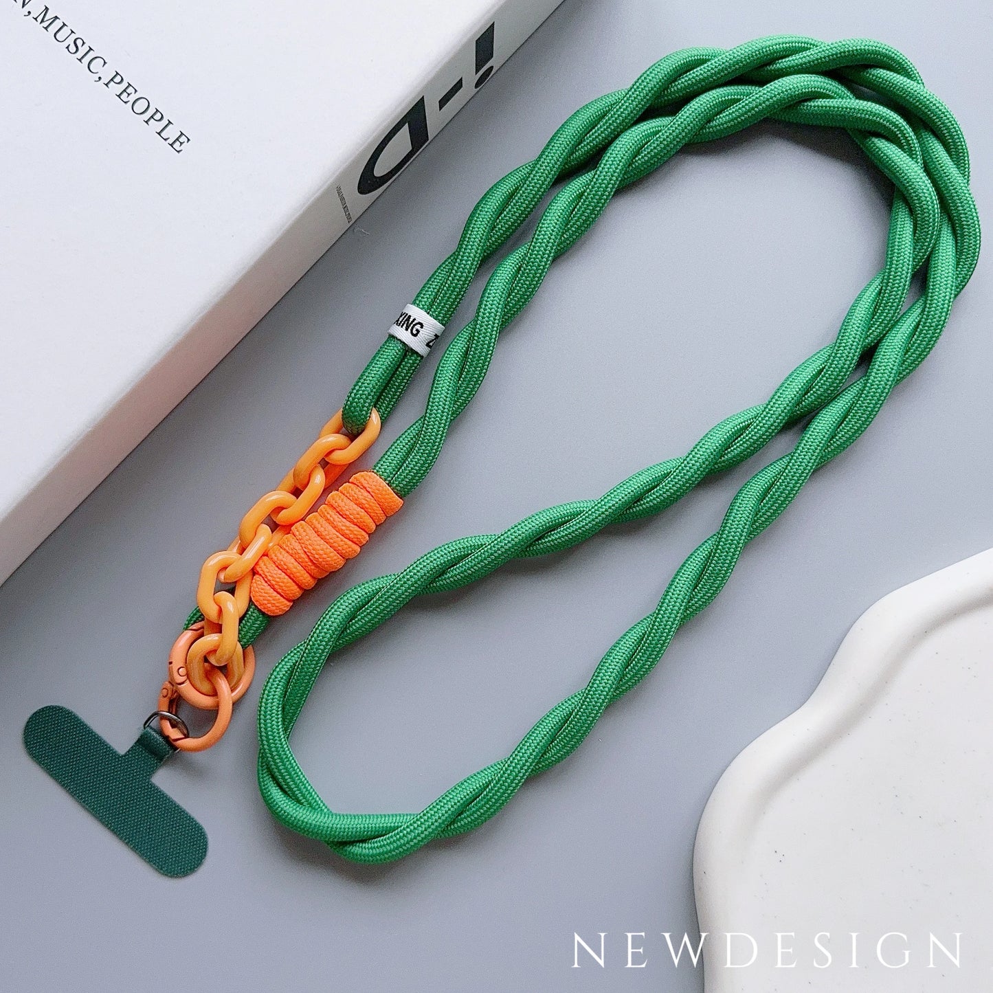 1Pc Cute Acrylic Phone Lanyard – Universal Crossbody & Wrist Strap