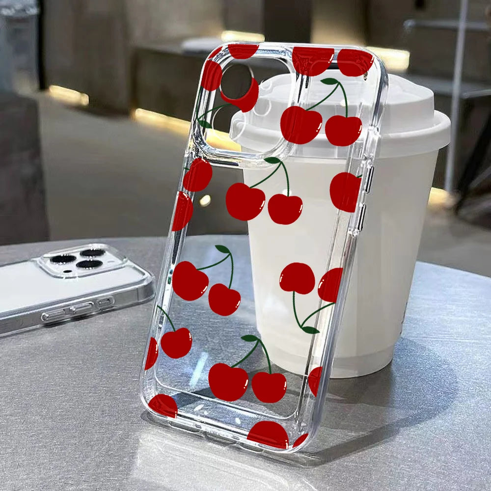 Flower Case For iPhone 11 Cases iPhone 12 13 Pro Max X XR XS Max Plus iPhone Clear Shockproof Cover
