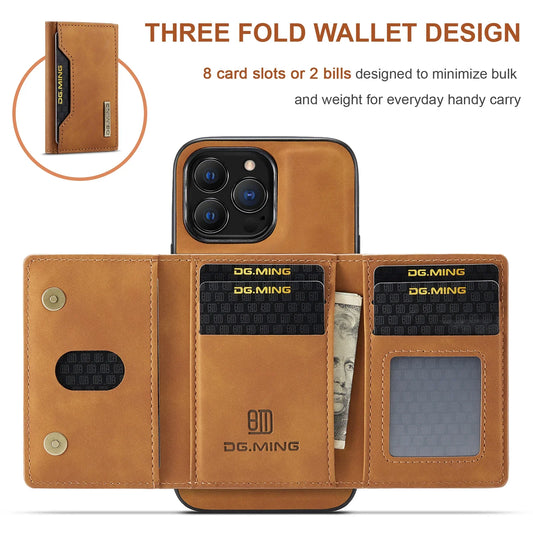 2 In 1 Detachable Magnetic Leather Case for IPhone 13 12 11 14 Plus Se 2022 Wallet Cover Cards Holder Pocket