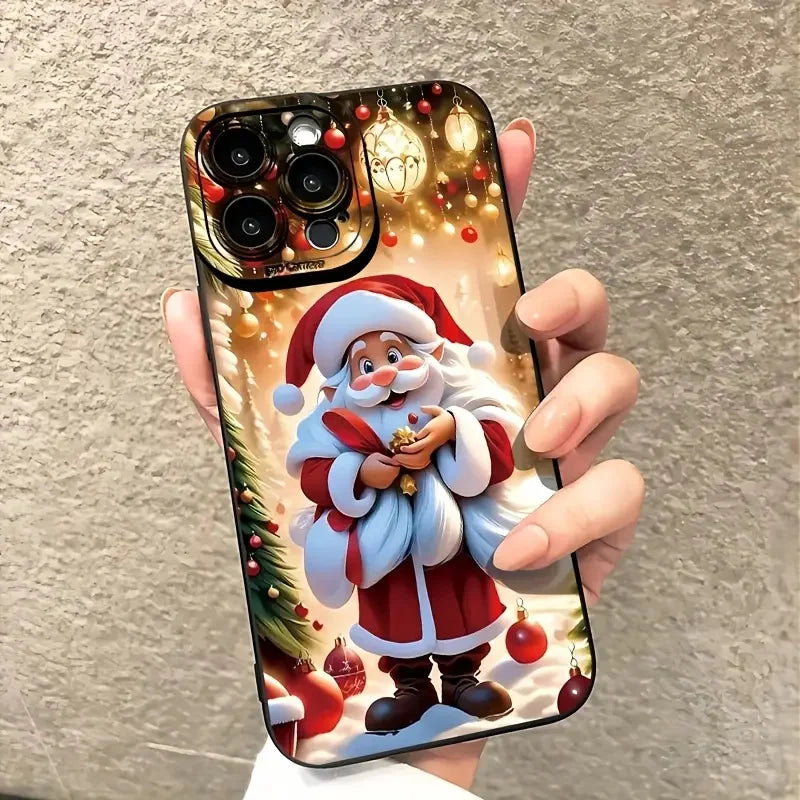 Christmas Santa Claus Phone Case for iPhone 11–17 Series | Festive Holiday Cover