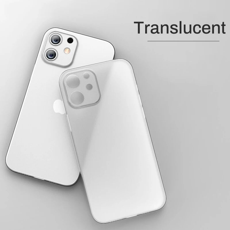 0.2MM Ultra Thin Case For iphone 13 14 15 Pro Max 12 Mini 11 X XR XS Max Cover For iphone SE 2020 2022 7 6 8 Plus Hard PC Case