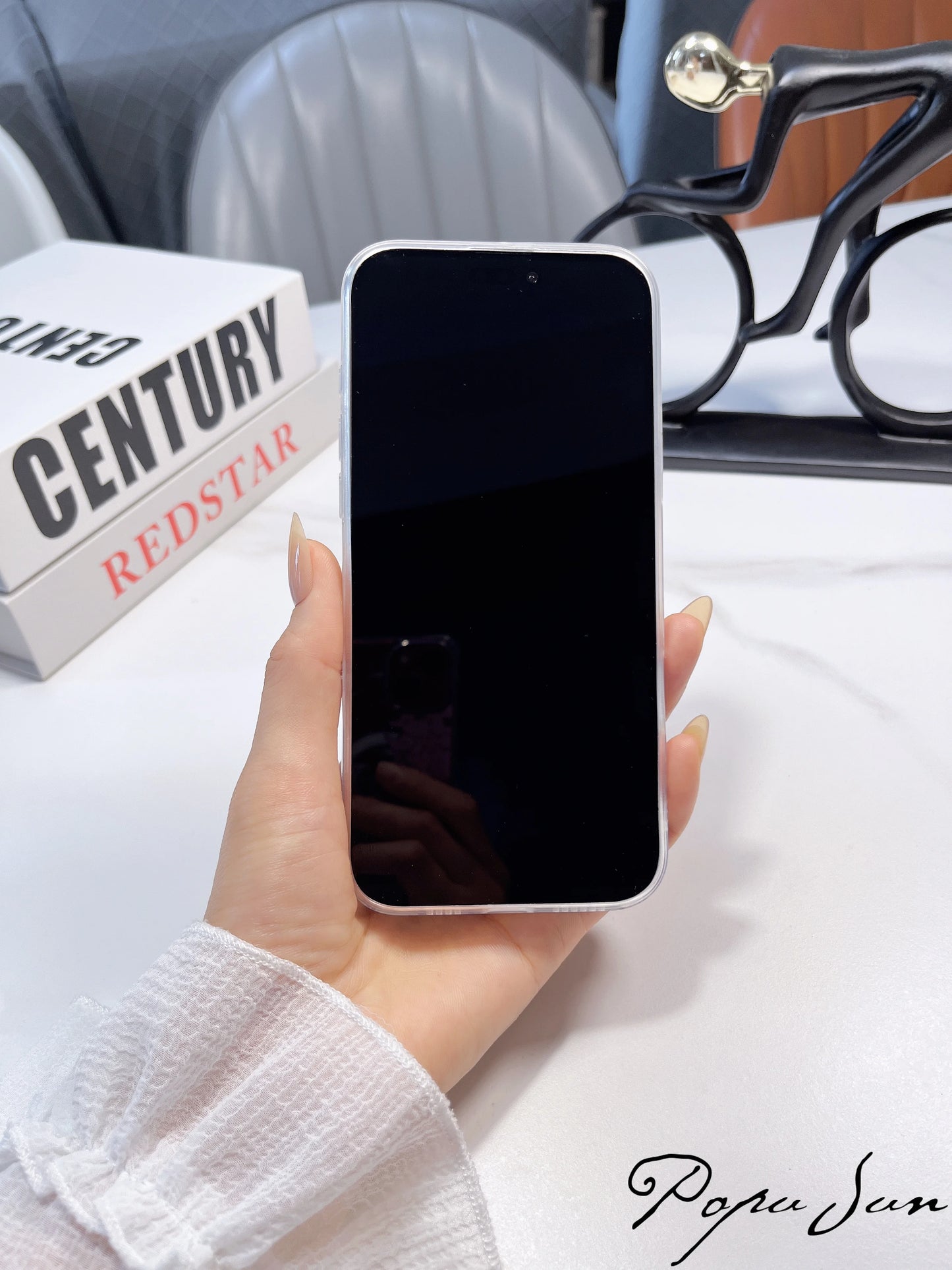 Transparent Flower Print Case for iPhone 17 Air, 16, 15, 14 Plus, 13 Mini, 12, 11 Pro Max – Soft Clear Silicone Floral Cover