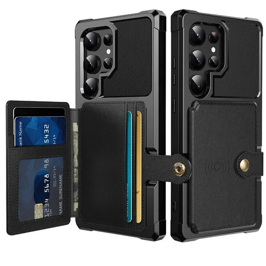 Card Wallet Case for Samsung Galaxy S24 S23 FE S25 S23 Plus S22 S21 Ultra