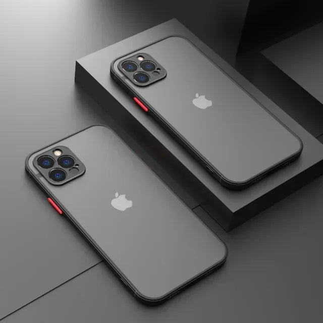 Matte Phone Case For iPhone 14 13 12 15 Pro Max Mini Luxury Soft Silicone Shockproof Case For iPhone 11 XS MAX X XR