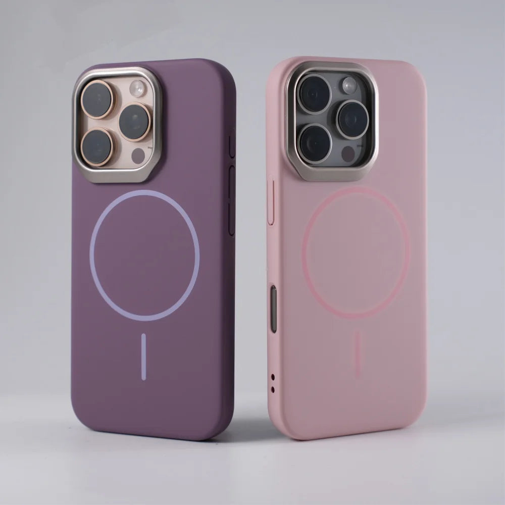 Luxury Hard Matte Shockproof Case for iPhone14 13 12 11 Pro Max Plus 16ProMax Slim PC Armor For Magsafe Magnetic Cover