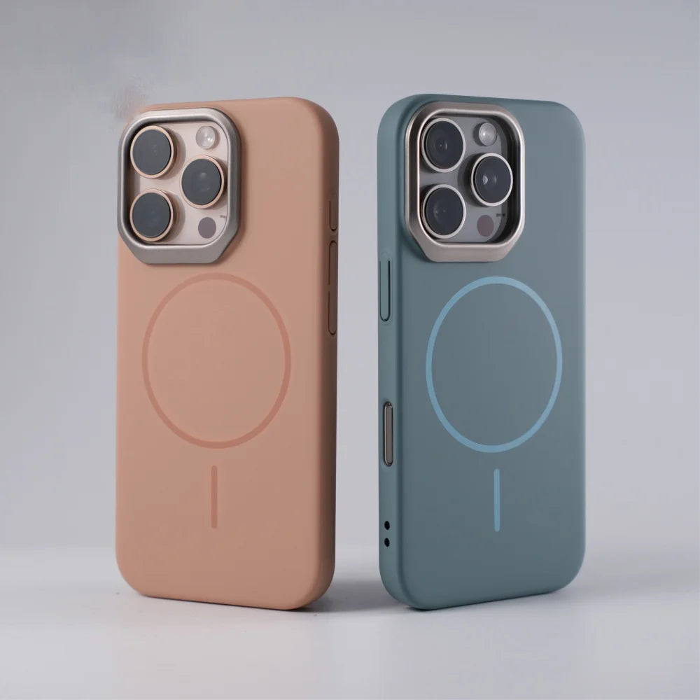 Luxury Hard Matte Shockproof Case for iPhone14 13 12 11 Pro Max Plus 16ProMax Slim PC Armor For Magsafe Magnetic Cover