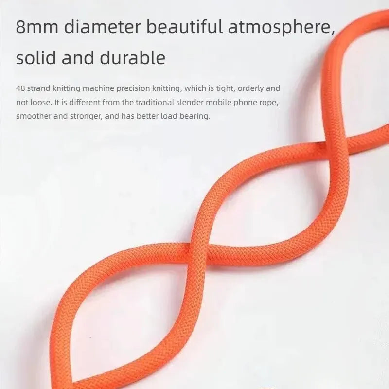 8mm Thick Crossbody Phone Lanyard – Durable Anti-Lost Neck Strap