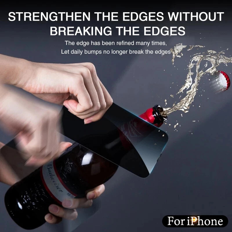 Cut Edge Luxury Tempered Glass – Full-Cover Screen Protector for iPhone 11–17 / Pro Max / Air