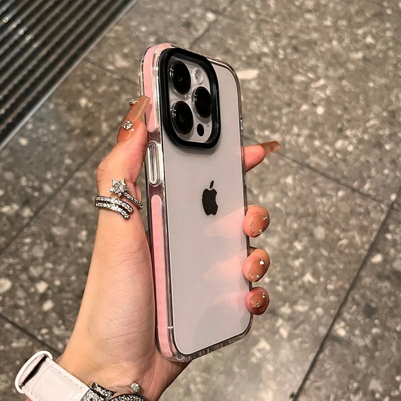 Luxury Transparent Case For iPhone 13 12 11 Pro Max 7 8 Plus X Xs Max XR Shockproof Clear Soft TPU Cover