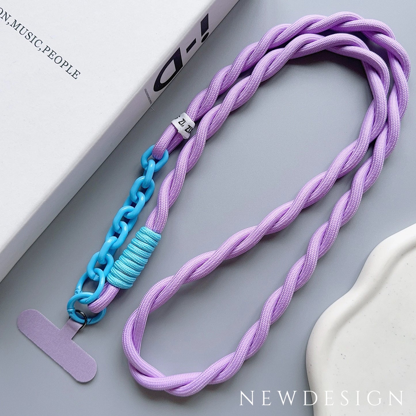 Cute Acrylic Phone Lanyard – Universal Crossbody & Wrist Strap