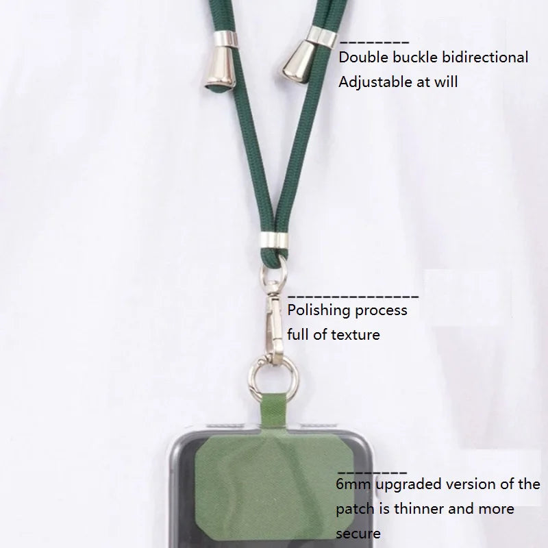Phone Lanyard Strap Crossbody Cord with Adjustable Mobile Chain | Cell Phone Necklace Strap for Hands-Free Carry (SJGS01)