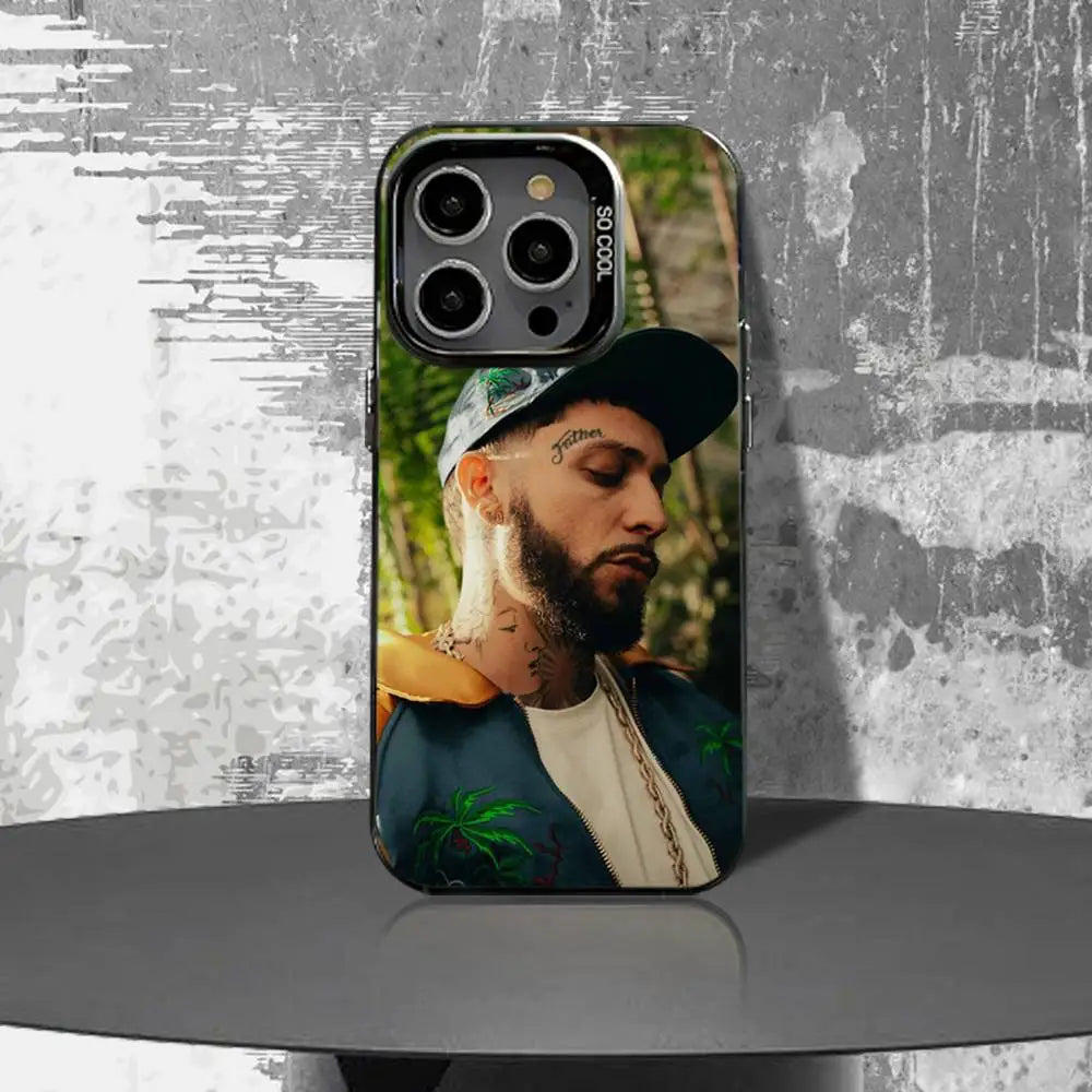 JC Reyes Tour 2025 Phone Case For iPhone 16,15,14,13,12,11,Pro,Max,Black Matte Shockproof Cover
