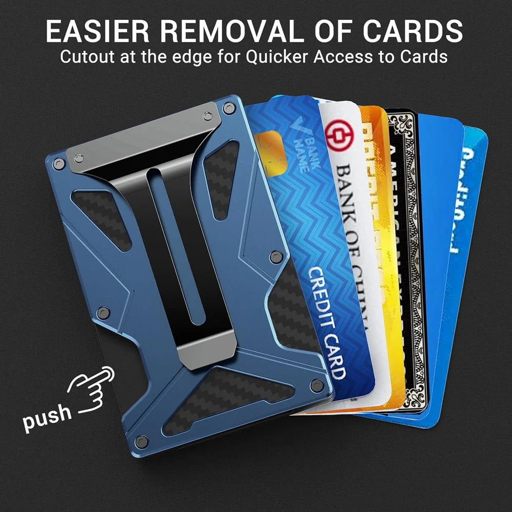 Magnetic MagSafe Wallet for iPhone | Metal Card Holder with AirTag Slot, RFID Blocking & Money Clip – MagSafe Compatible