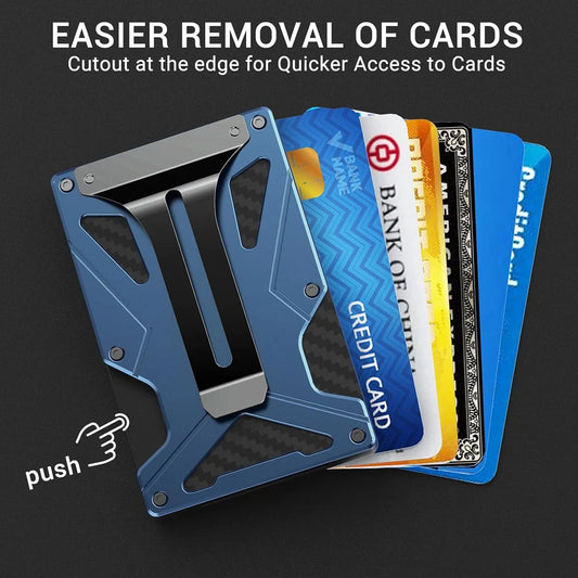 Magnetic MagSafe Wallet for iPhone | Metal Card Holder with AirTag Slot, RFID Blocking & Money Clip – MagSafe Compatible