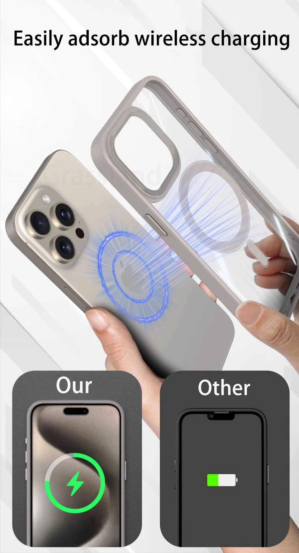 Luxury For Magsafe Transparent Case For iPhone 13 12 11 Pro XS XR Max Mini Plus Magnetic Wireless Charge Cases Cover