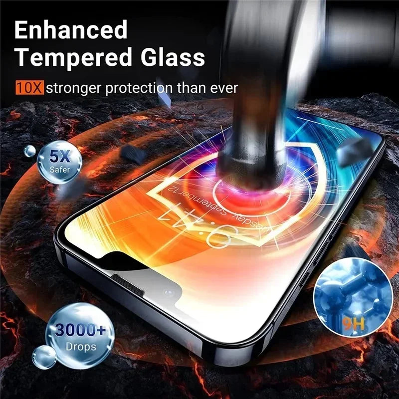 1–5pcs Tempered Glass Screen Protector – iPhone 6–16 / Pro Max / SE / X Series