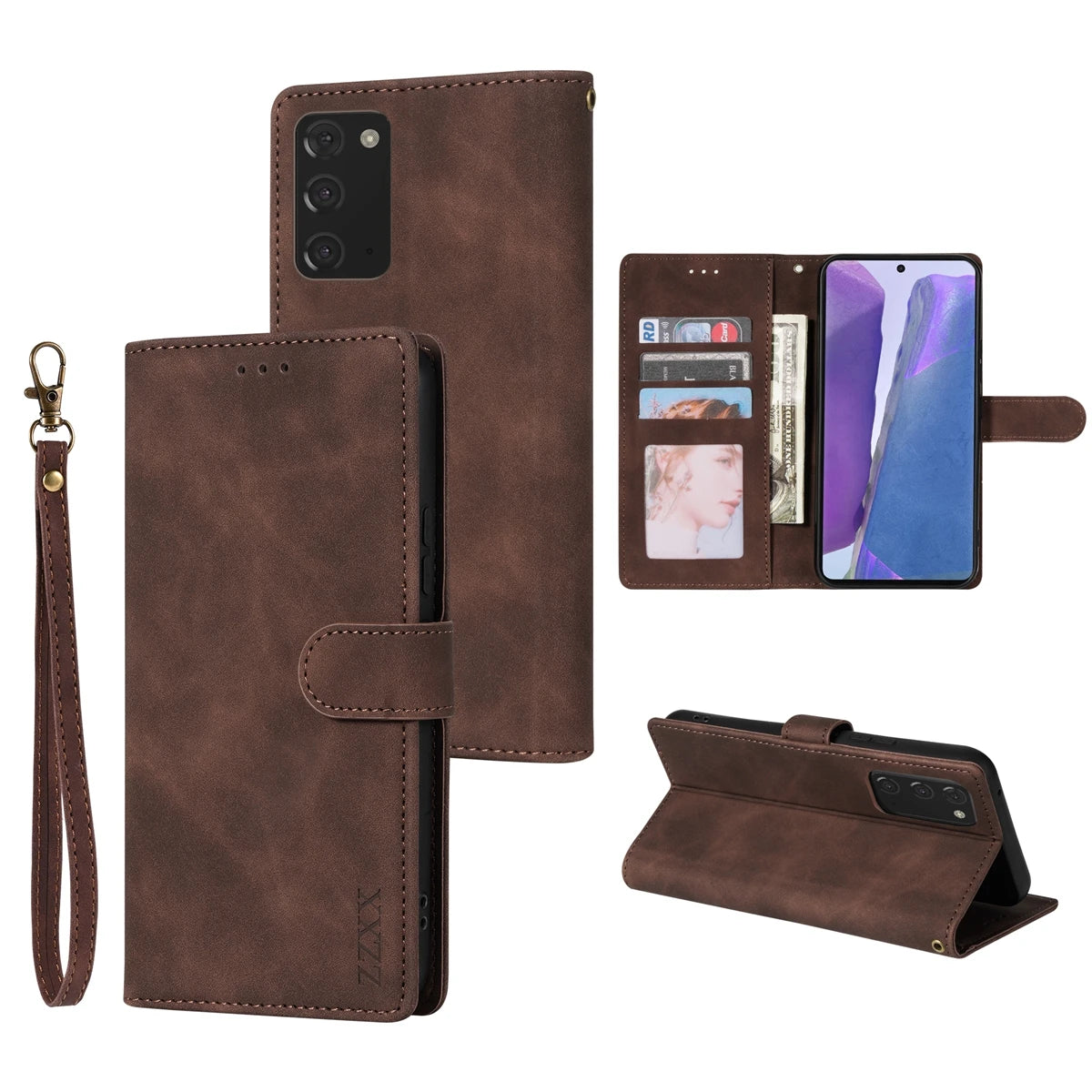 Wallet Magnetic Flip With Card Slot Leather Case For Samsung Galaxy S25 Edge S25 Ultra S24 FE Note 20 10 Lite 10 Plus 9 A36 A56