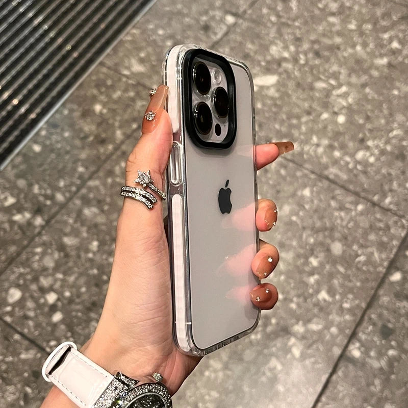 Luxury Transparent Case For iPhone 13 12 11 Pro Max 7 8 Plus X Xs Max XR Shockproof Clear Soft TPU Cover