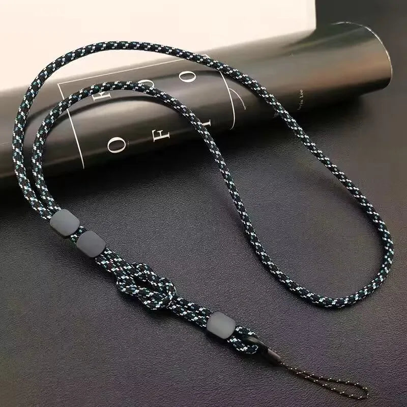 Keep your phone secure with this stylish hand-woven long neck lanyard. Features durable design, adjustable length, and dual-use function — perfect anti-lost pendant strap for all smartphones.