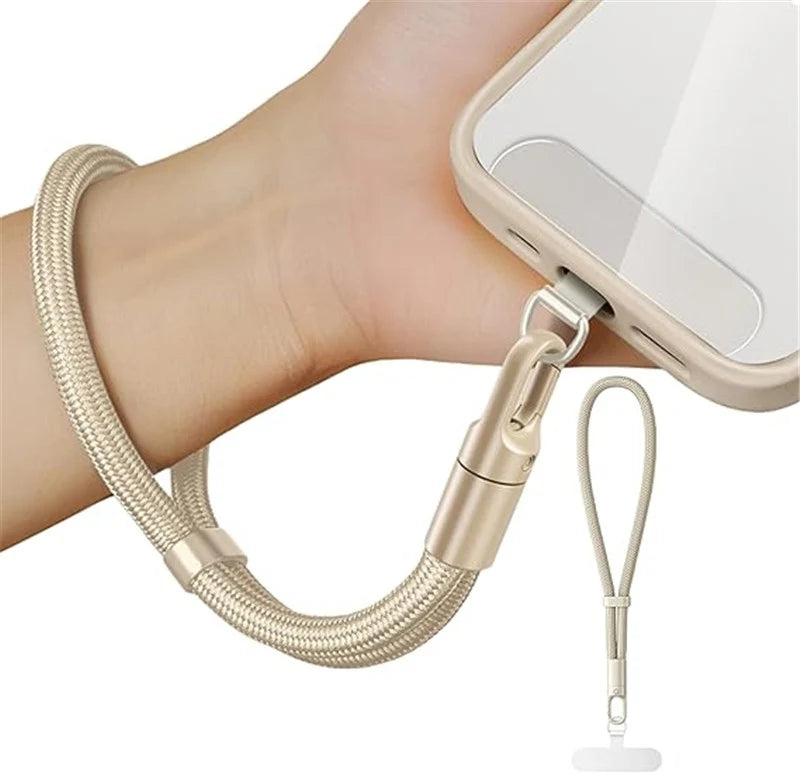 Universal Minimalist Crossbody Phone Lanyard with Adjustable Wrist Strap | Drop-Proof Design & Tether Tabs for All Mobile Phones