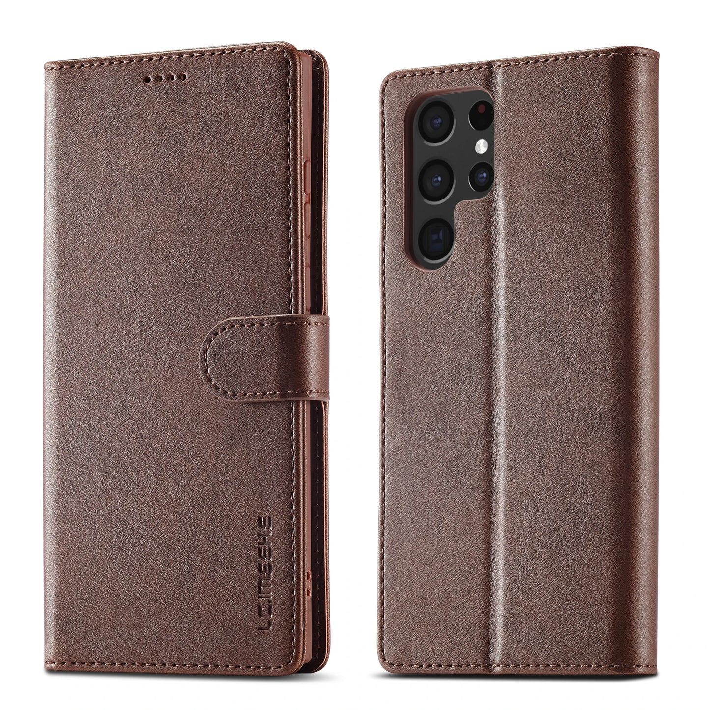 Leather Wallet Case For Samsung Galaxy S25 S24 S23 S22 Ultra S21 S20 FE S10 S9 Plus Note20 10 Plus Business Flip Card Cover