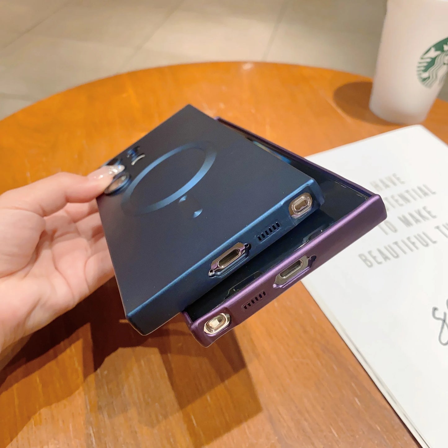 Luxury For Magsafe Magnetic Case For Samsung Galaxy S25 S24 S23 S22 Ultra Plus S21 S20 FE Note 20 Soft TPU Cover