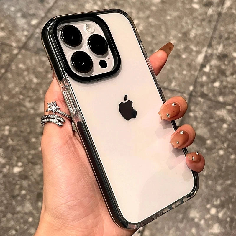 Luxury Transparent Case For iPhone 13 12 11 Pro Max 7 8 Plus X Xs Max XR Shockproof Clear Soft TPU Cover