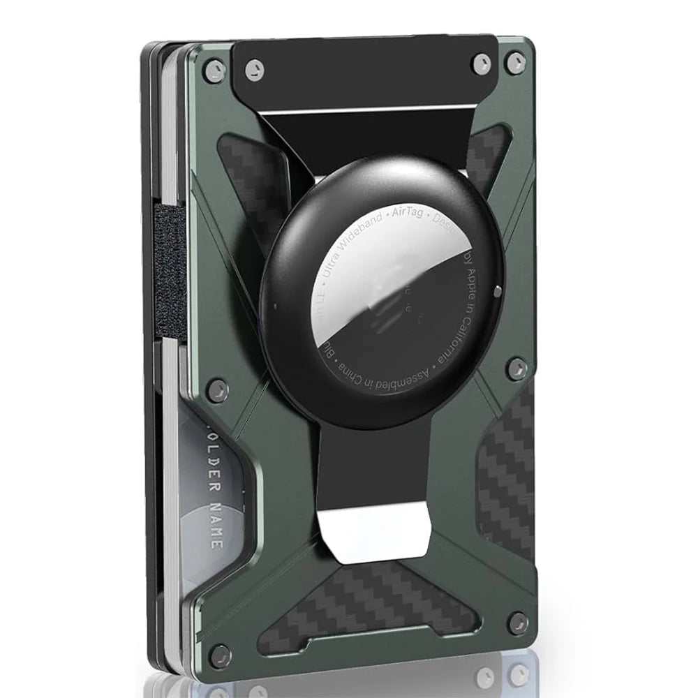 Magnetic MagSafe Wallet for iPhone | Metal Card Holder with AirTag Slot, RFID Blocking & Money Clip – MagSafe Compatible