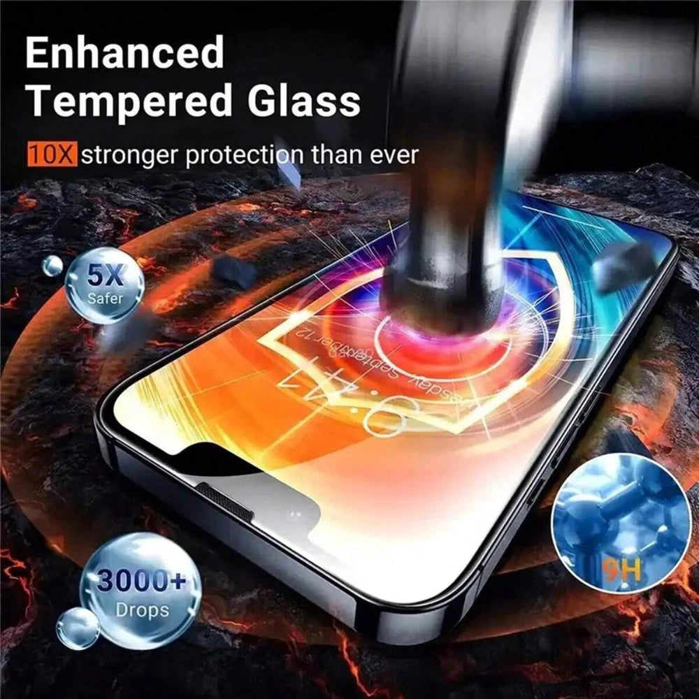 NNBILI 5pcs HD Tempered Glass Screen Protector for iPhone 11–16 & 16E