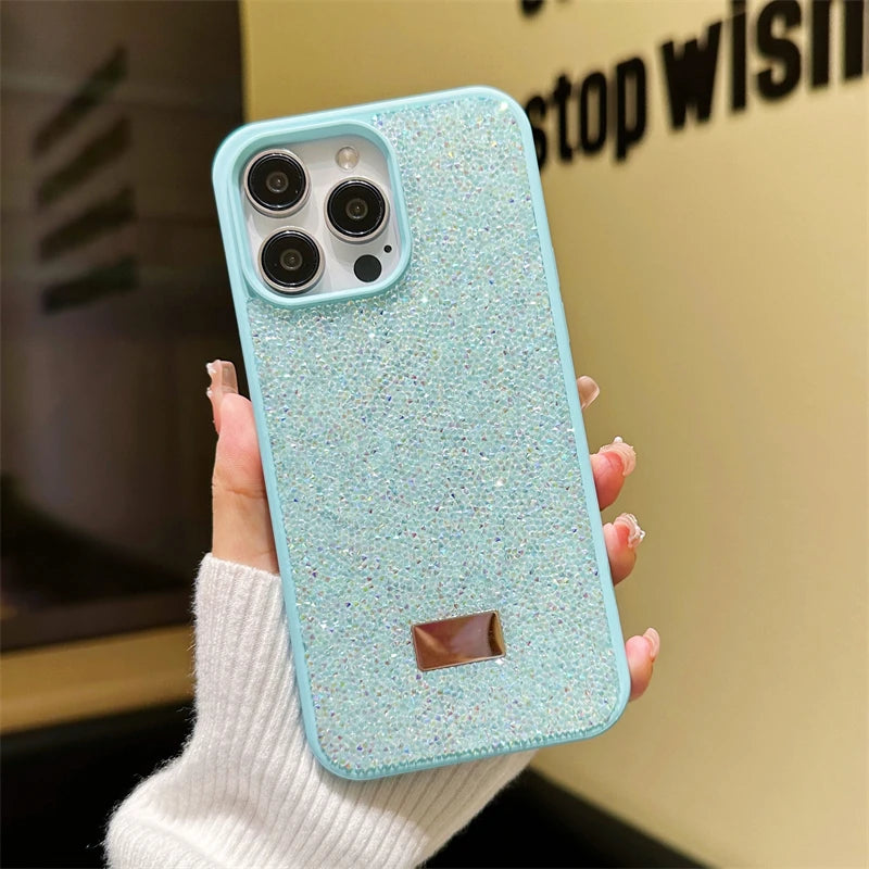 Luxury Shiny Diamond Phone Case For iPhone14 Pro Max Plus 13 12 11 Star Diamond Soft Rubber Protective Cover