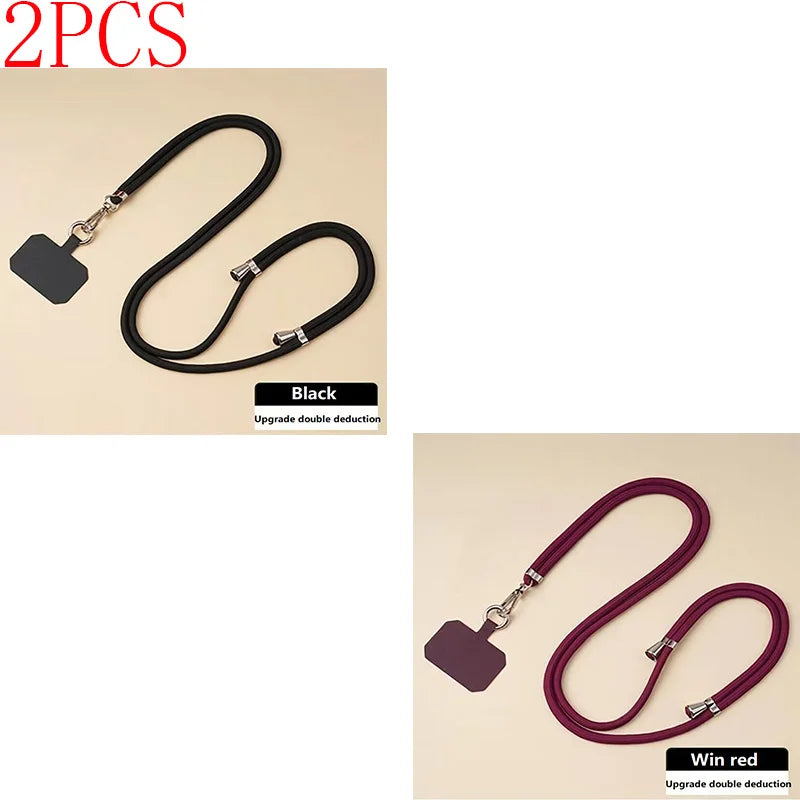 Phone Lanyard Strap Crossbody Cord with Adjustable Mobile Chain | Cell Phone Necklace Strap for Hands-Free Carry (SJGS01)