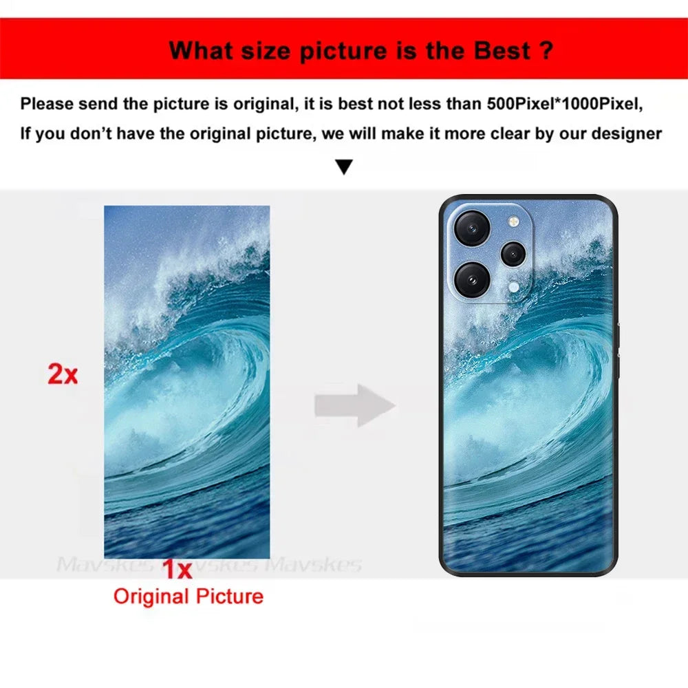 Make It Yours – Custom Photo Phone Case for Redmi & Poco Models (Soft Silicone).