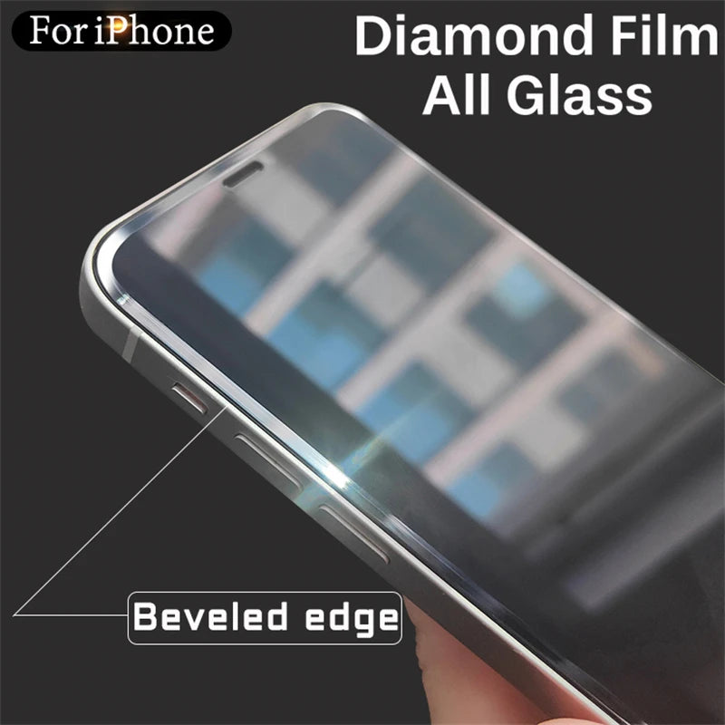 Cut Edge Luxury Tempered Glass – Full-Cover Screen Protector for iPhone 11–17 / Pro Max / Air
