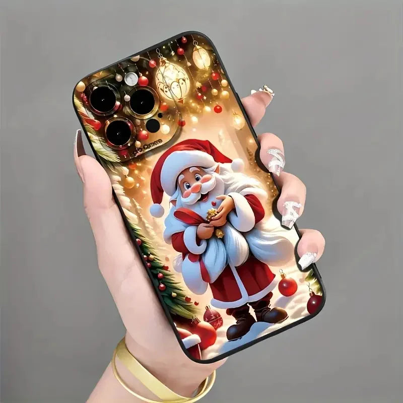 Christmas Santa Claus Phone Case for iPhone 11–17 Series | Festive Holiday Cover