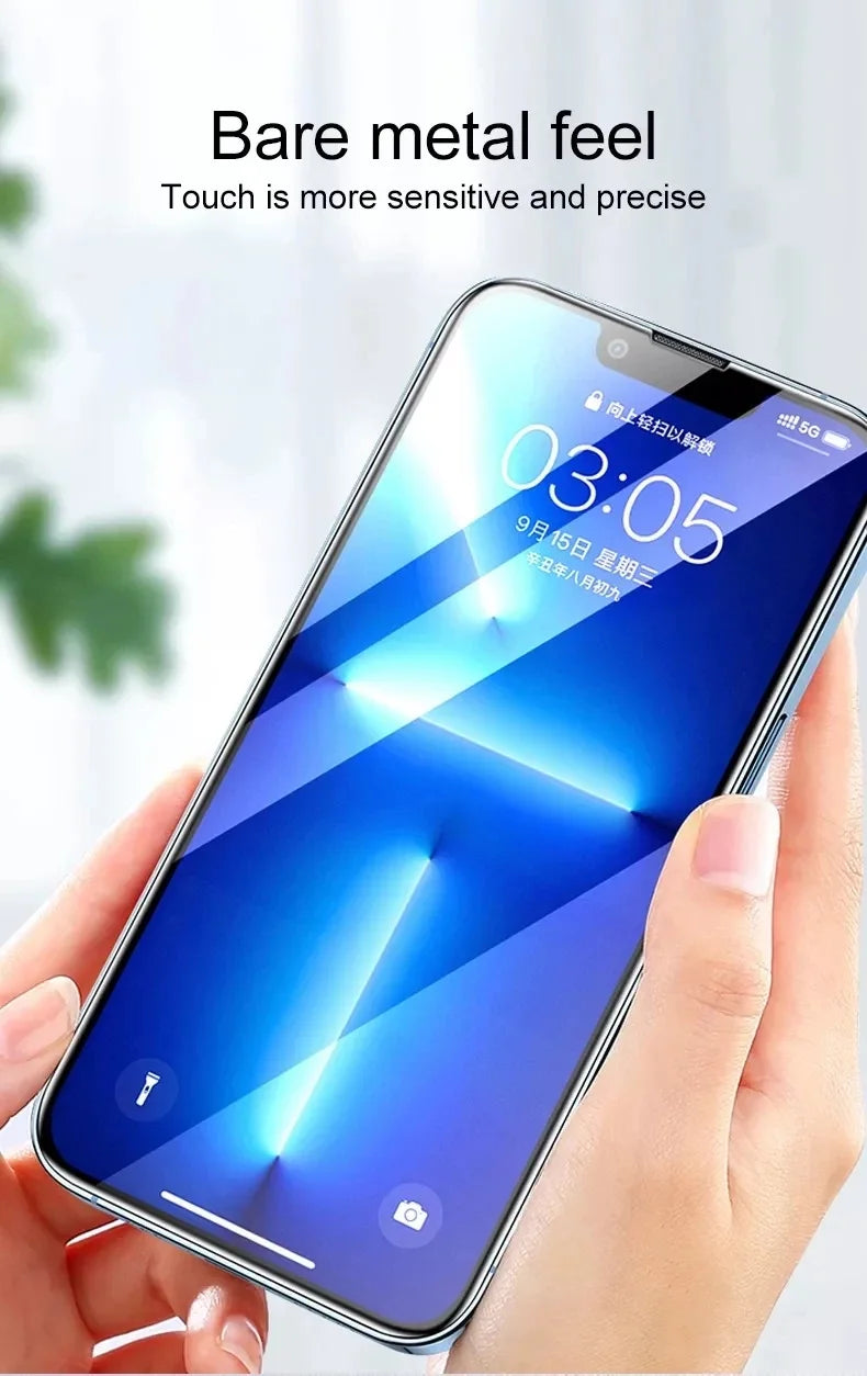 1-4PCS 9D Protective Glass For iPhone 16 15 11 12 13 14 Pro Max 15Plus Screen Protector For iPhone XR X XS MAX Tempered Glass