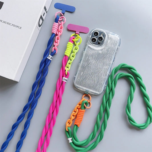 Cute Acrylic Phone Lanyard – Universal Crossbody & Wrist Strap