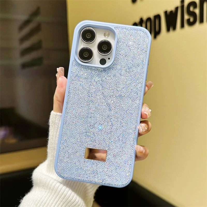 Luxury Shiny Diamond Phone Case For iPhone14 Pro Max Plus 13 12 11 Star Diamond Soft Rubber Protective Cover