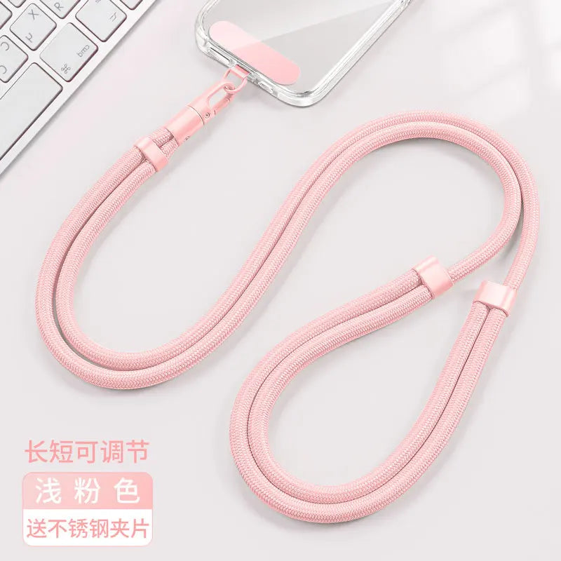 Universal Minimalist Crossbody Phone Lanyard with Adjustable Wrist Strap | Drop-Proof Design & Tether Tabs for All Mobile Phones