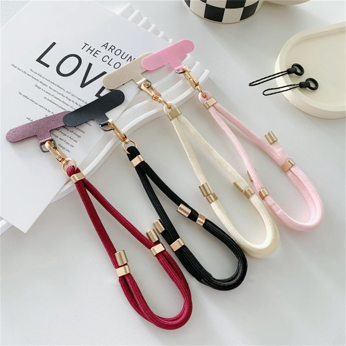 Luxury Metal Nylon Wrist Lanyard – Stylish Anti-Loss Phone & Key Strap