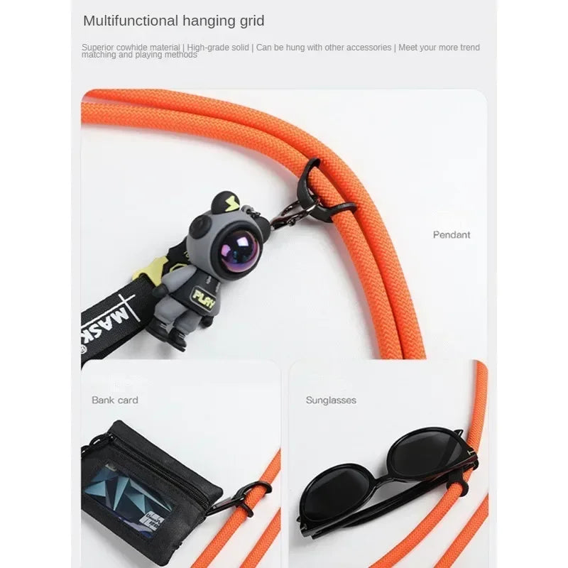 Adjustable Detachable Phone Lanyard – 8mm Universal Crossbody Strap