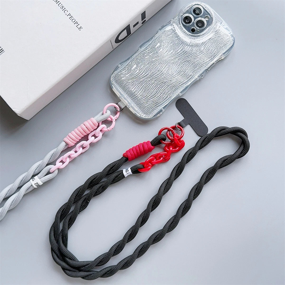 Cute Acrylic Phone Lanyard – Universal Crossbody & Wrist Strap