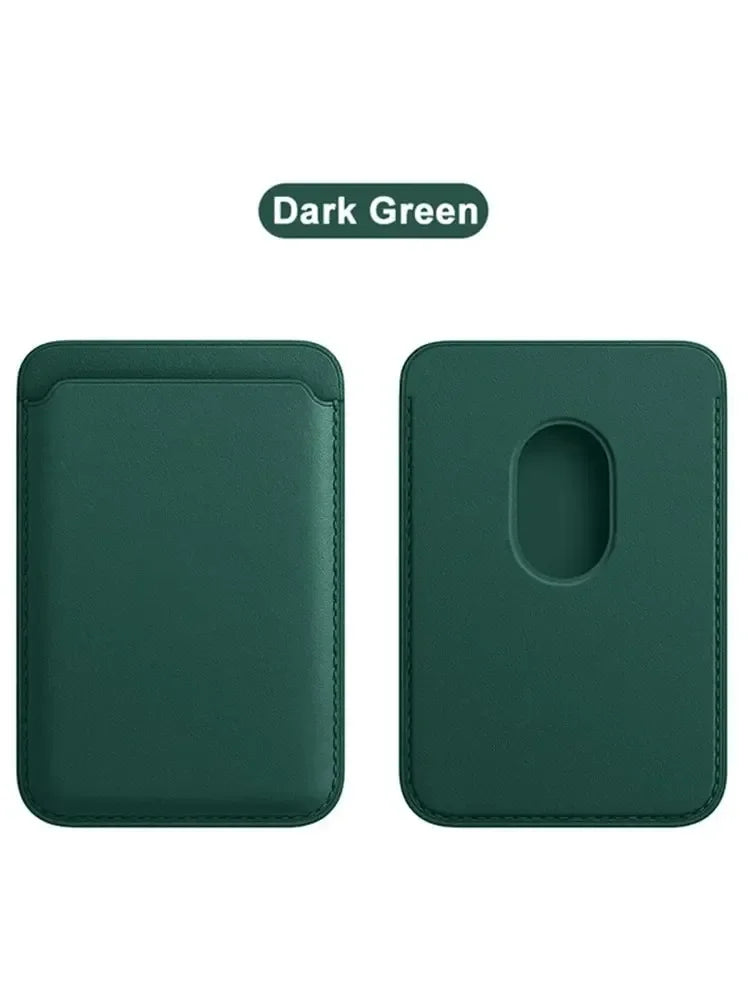 Leather Wallet Case | MagaSafe-Compatible Card Holder with Magnetic Wallet
